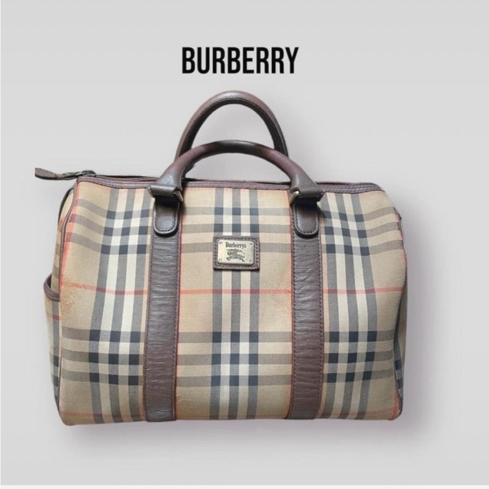 Vintage Burberry Boston Bag